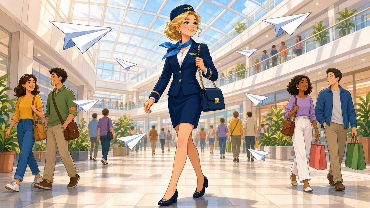 Ist das Einkaufszentrum heimlich zum Flughafen geworden?
